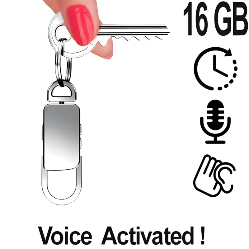 Schlüsselanhänger Recorder ,VAS, 8GB