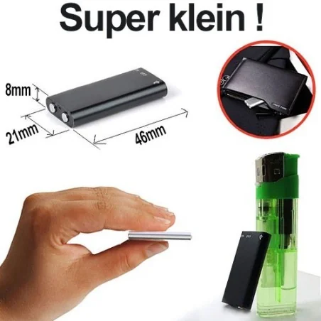 Micro SPY-Recorder / Audiowanze, VAS, 8GB