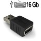 USB-Keylogger (Tastaturspion), 16 GB USB-Keylogger (Tastaturspion), 16 GB