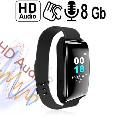 Digital Armband Uhr SPY-Recorder, 8 GB - Abhör-Recorder - Bild 1