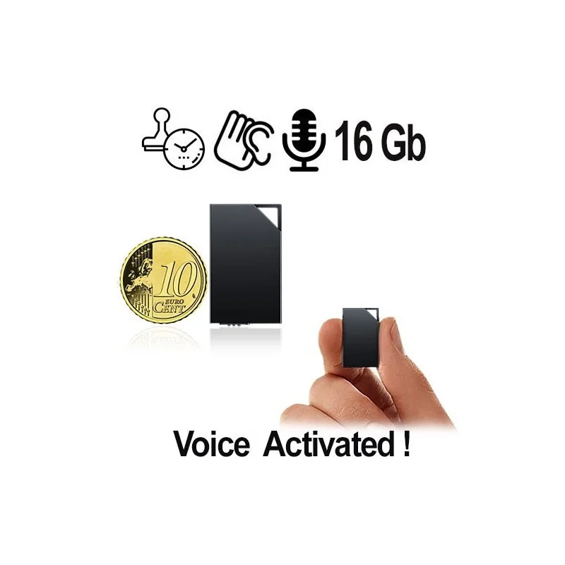 Ultra Micro-Voice Recorder, 16 Gb Ultra Micro-Voice Recorder, 16 Gb