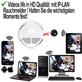 IP-LAN-SpyCam im Rauchmelder, 128 Gb - Videoüberwachung - Bild 4