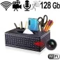 Wifi SpyCam in Schreibtisch Organizer-Kosmetiktücherbox Wifi SpyCam in Schreibtisch Organizer-Kosmetiktücherbox