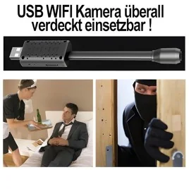 Flex-Cam USB-Überwachungskamera mit WiFi für globale Videoüberwachung