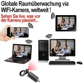 Flex-Cam USB-Überwachungskamera mit WiFi für globale Videoüberwachung