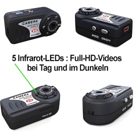 HD Mini-Spionagekamera mit IR-Nachtsicht - Videoüberwachung - Bild 3