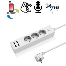 GSM-Abhörgerät in Steckerleiste 4xUSB - Verdeckte Abhörgeräte - Bild 1