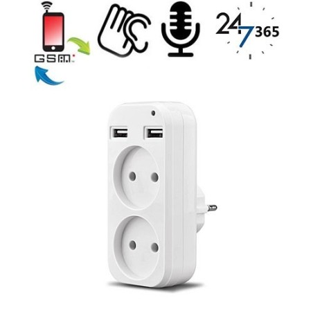 GSM-Steckdosenadapter 2xUSB - Getarnte Abhörgeräte - Bild 1