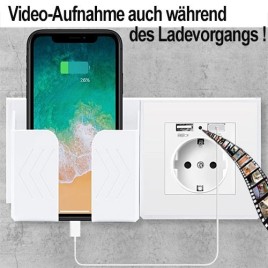 IP-HD-Spycam in Wandsteckdose, 2xUSB - Videoüberwachung - Bild 3