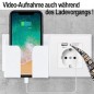 IP-HD-Spycam in Wandsteckdose, 2xUSB