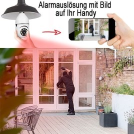 WIFI HD-SpyCam in Schwenk-LED-Lampe - Videoüberwachung - Bild 4